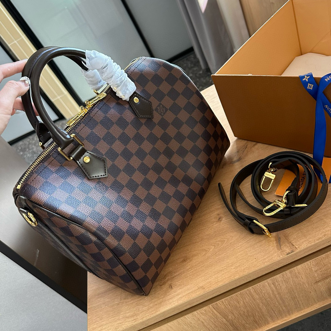 LV Checkered Pillowcase Bag NANO SPEEDY Handbag Monogram Bag
