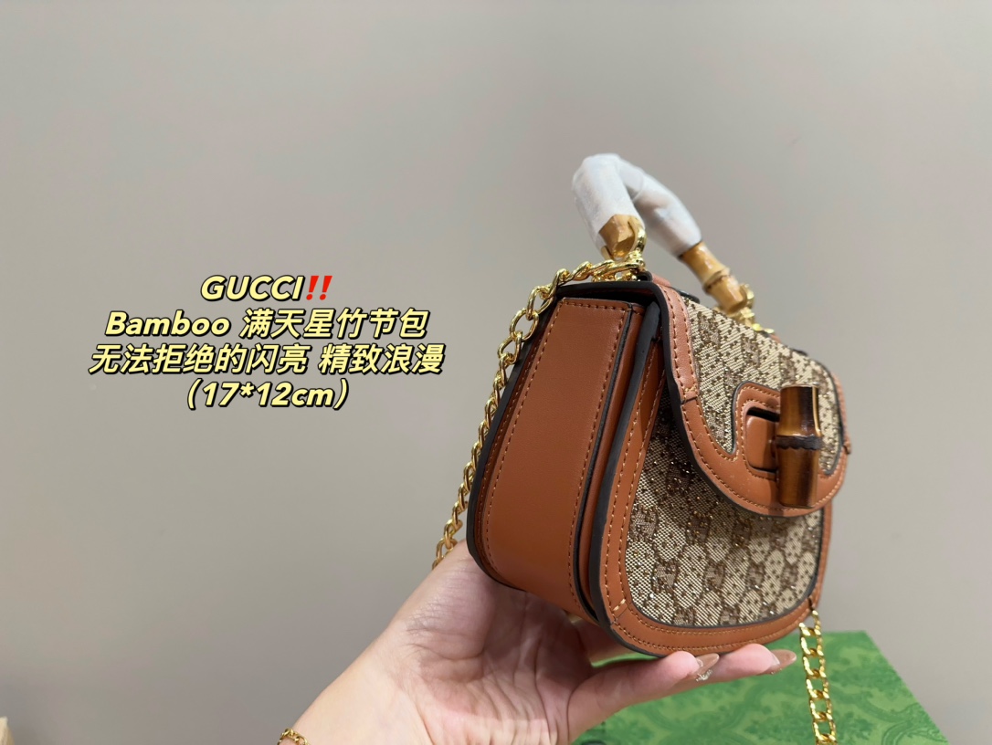 GUCCI Bamboo Starry Sky Pattern chain Bag