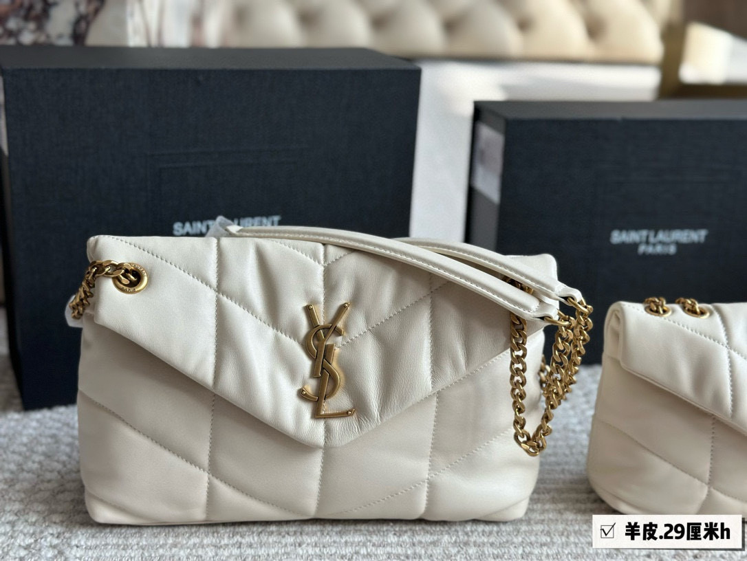 YSL loulou puffer chain shoulder bag