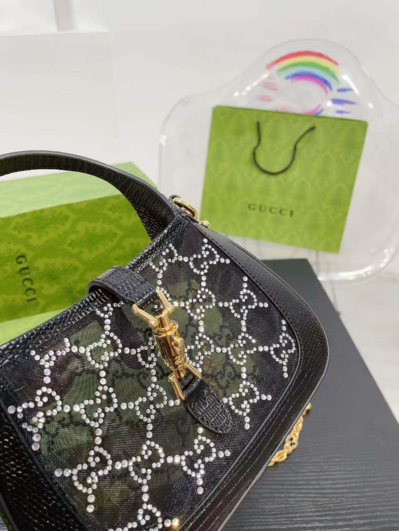 Gucci Jackie1961 rhine-drill underarm bag