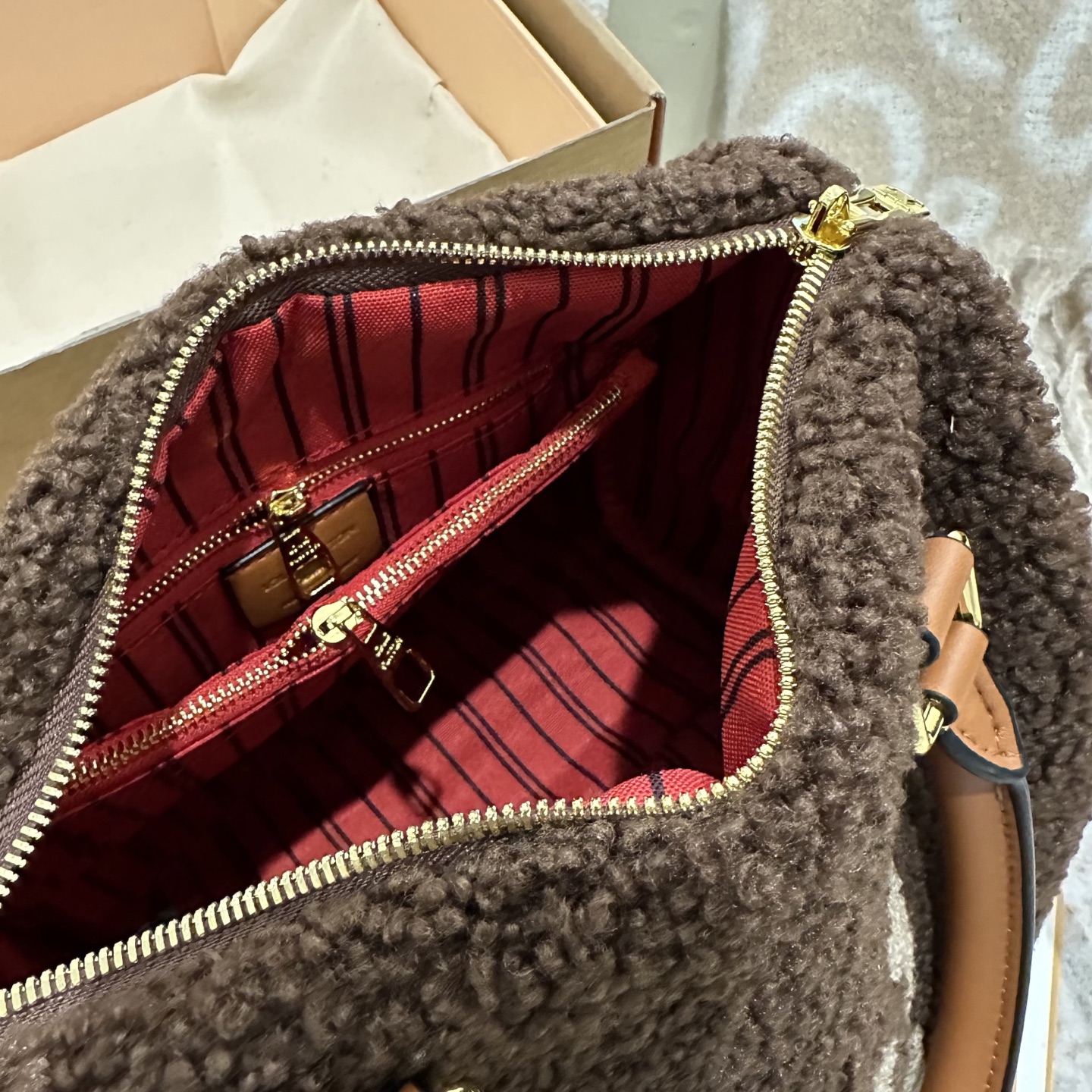 LV Monogram Teddy speedy bag