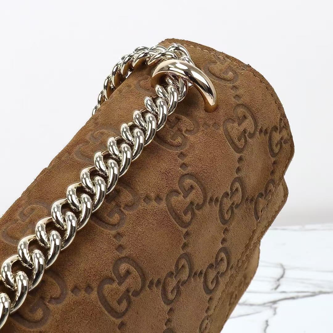 Gucci brown matte embossed Dionysus bag
