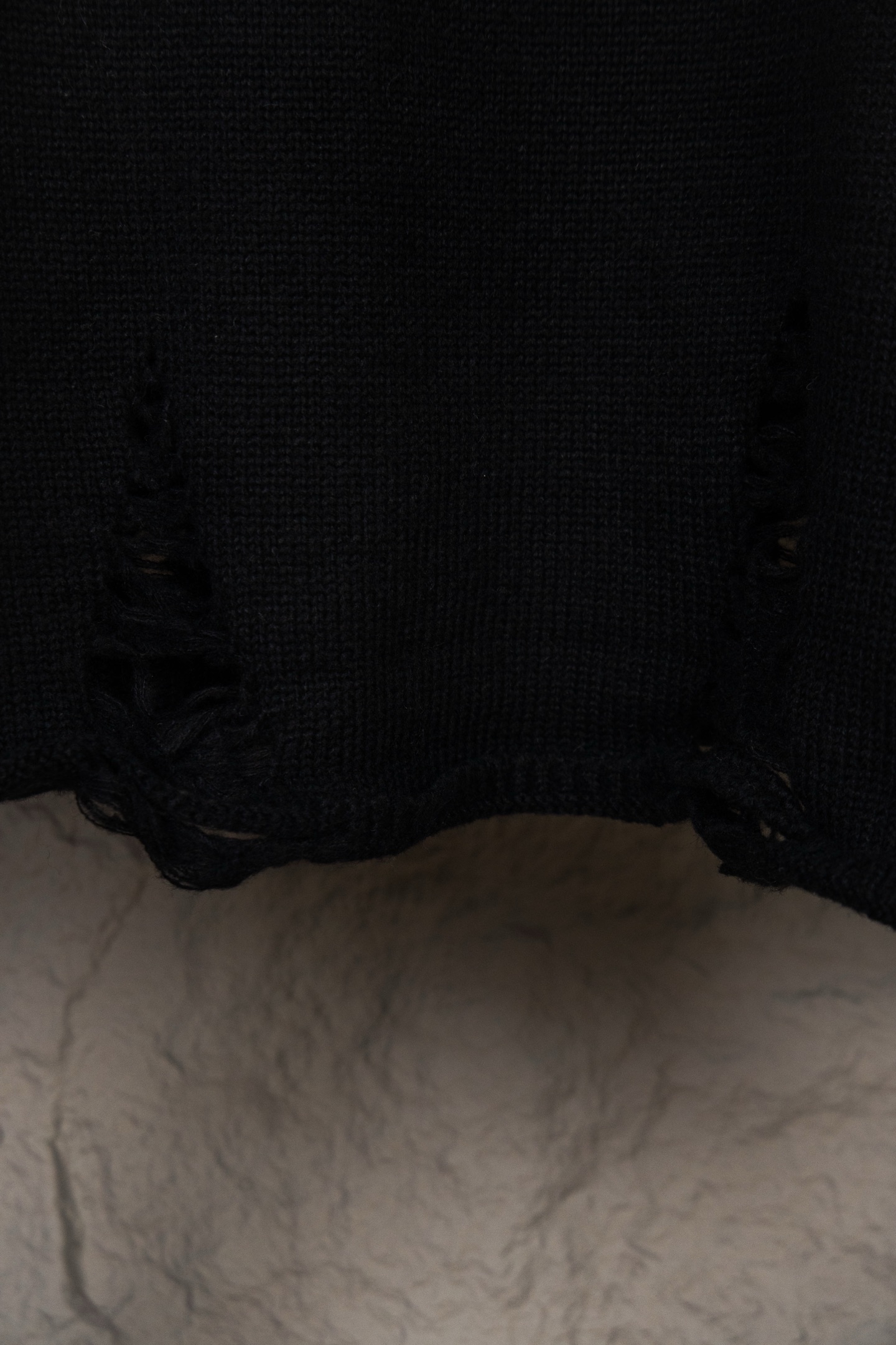 Chrome Hearts CH Embroidered holey knitted sweater pullover