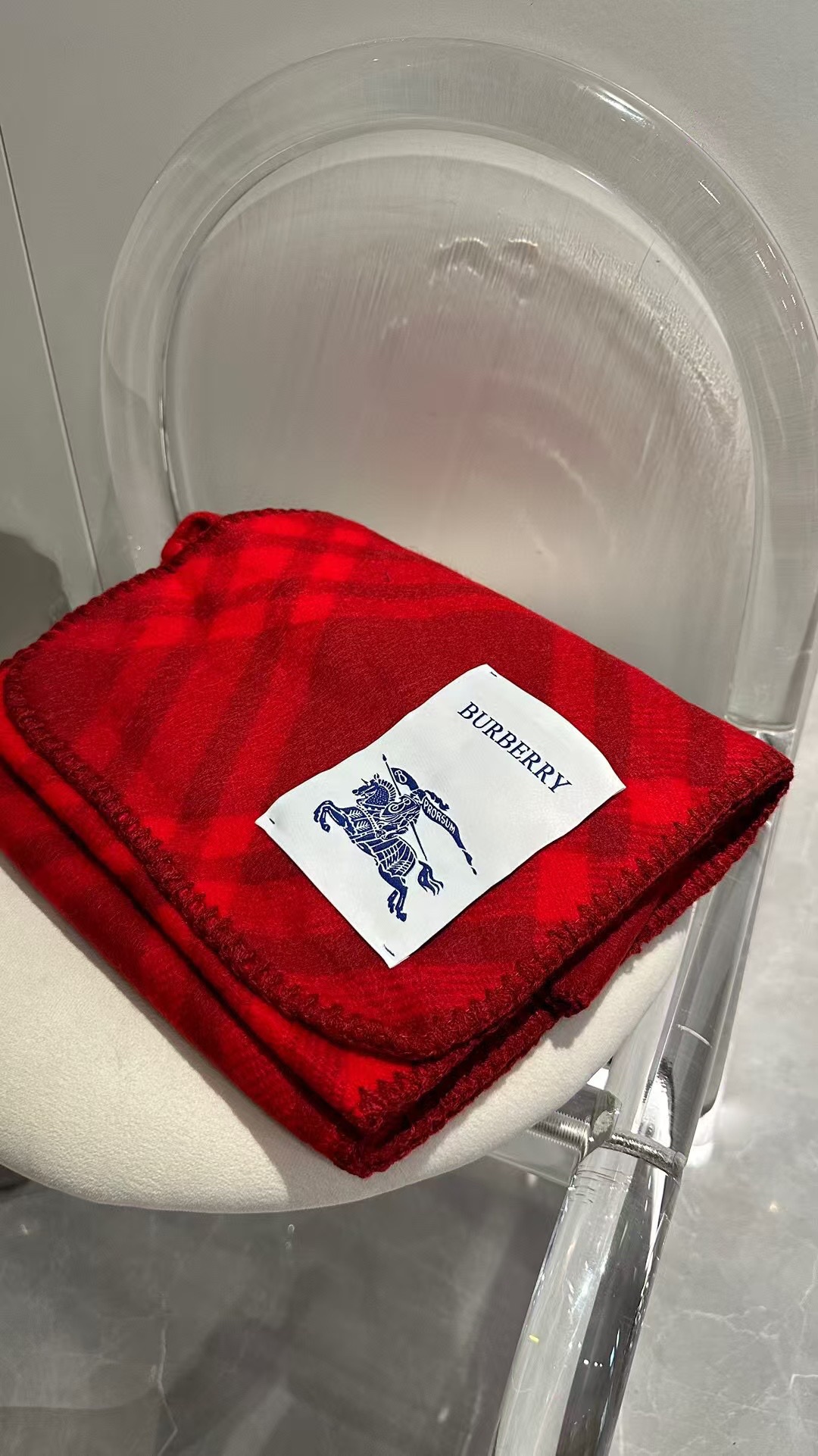 Burberry Raspberry Red Scarf