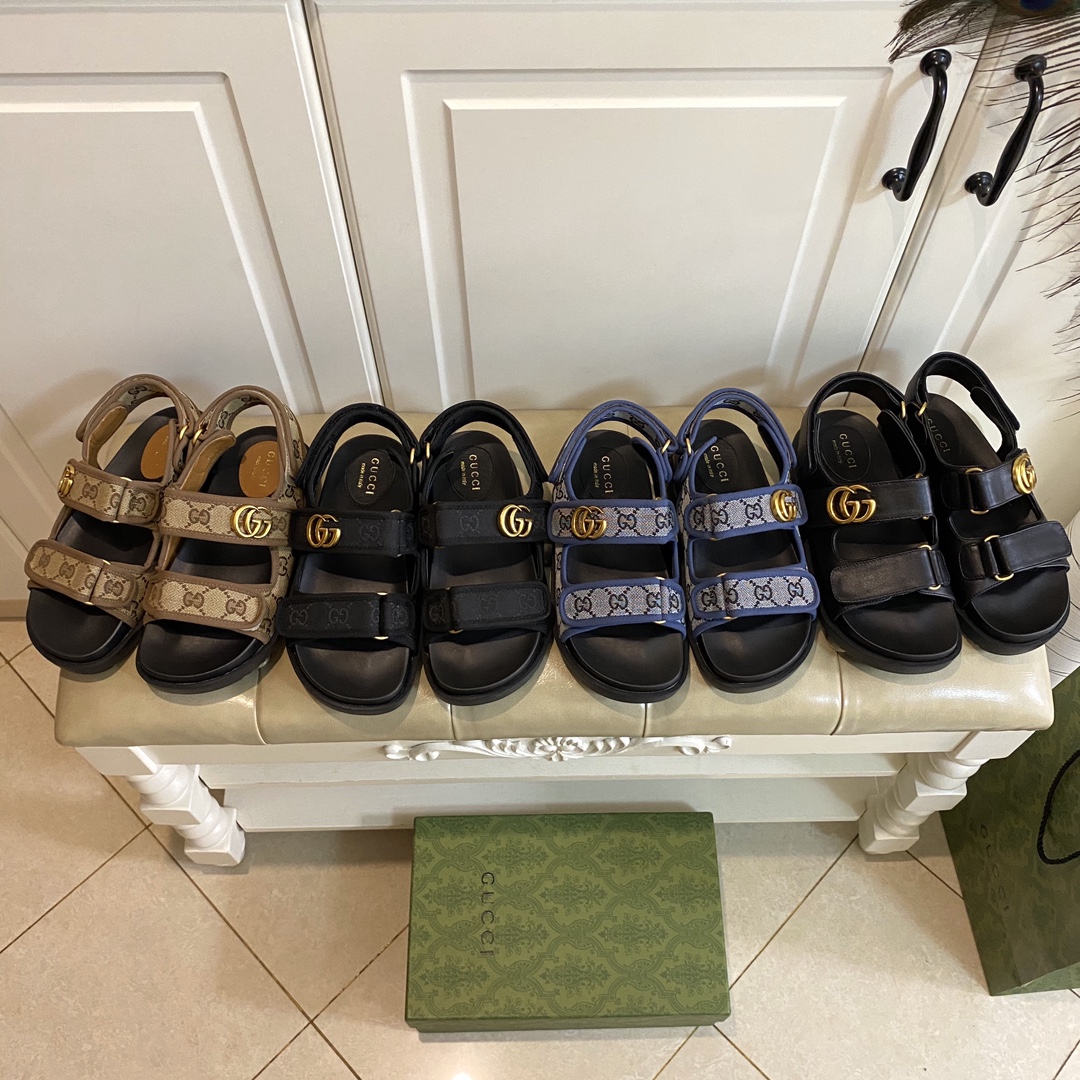 Gucci Velcro Slide Sandals