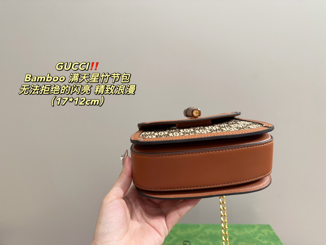 GUCCI Bamboo Starry Sky Pattern chain Bag