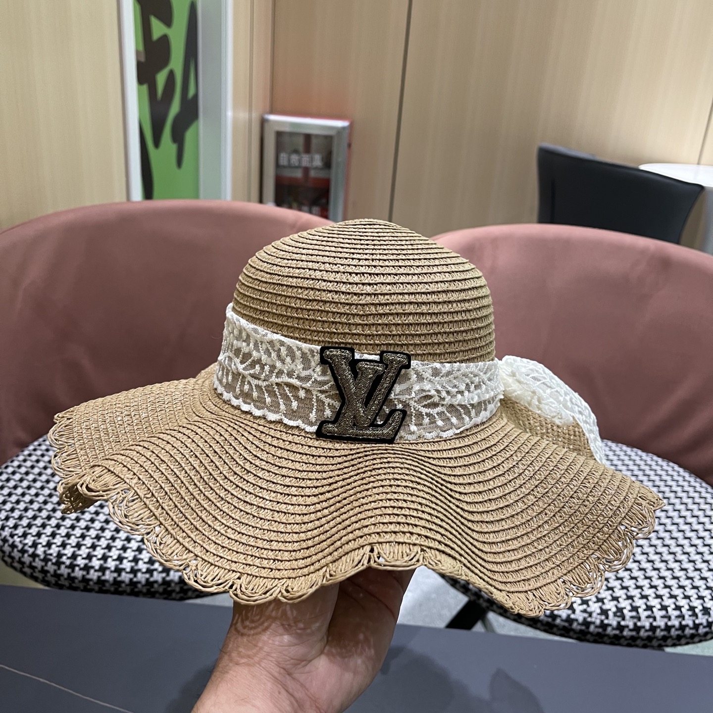 LV straw hat
