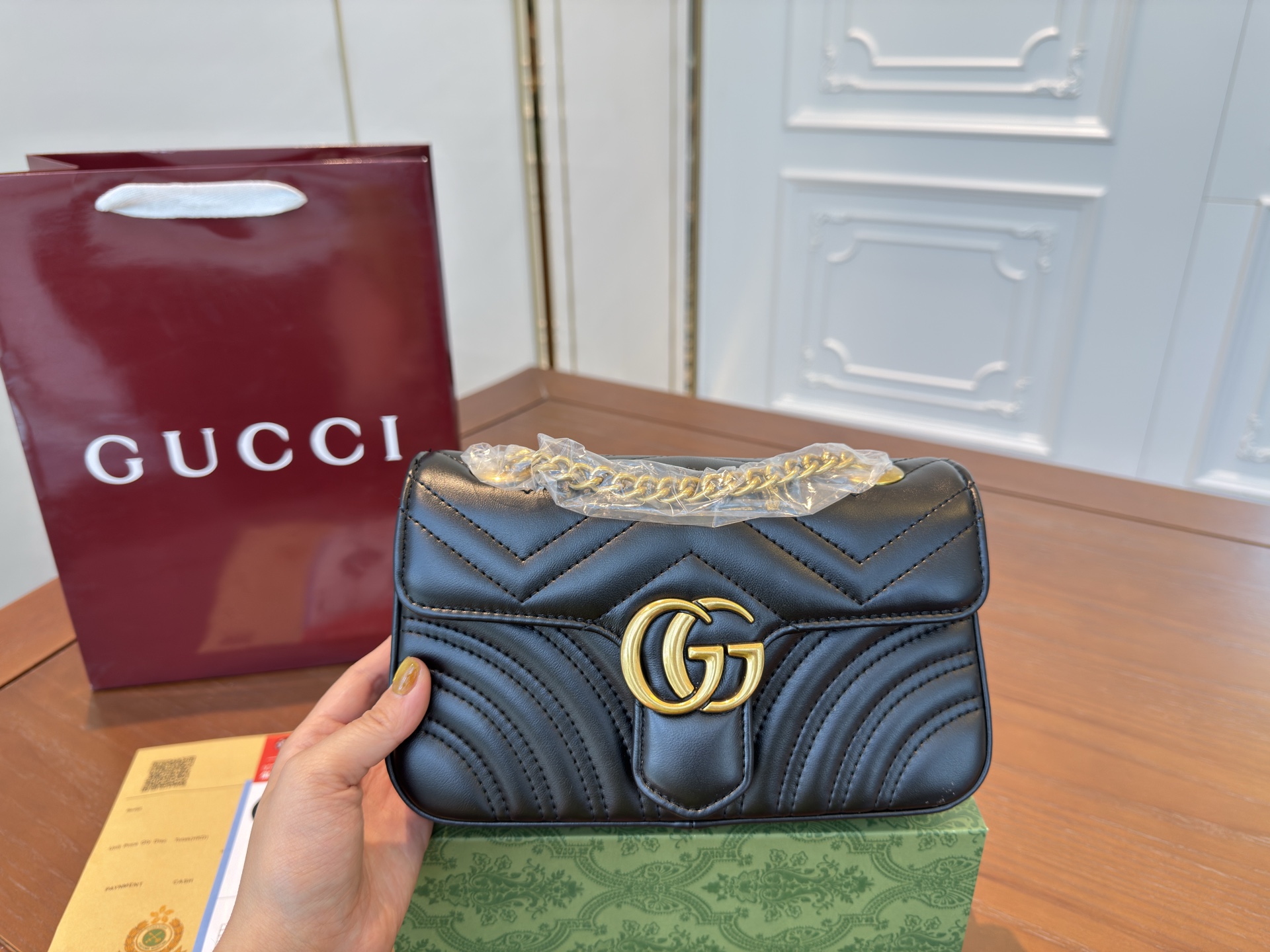 Gucci classic all-match Marmont shoulder bag crossbody bag women's bag