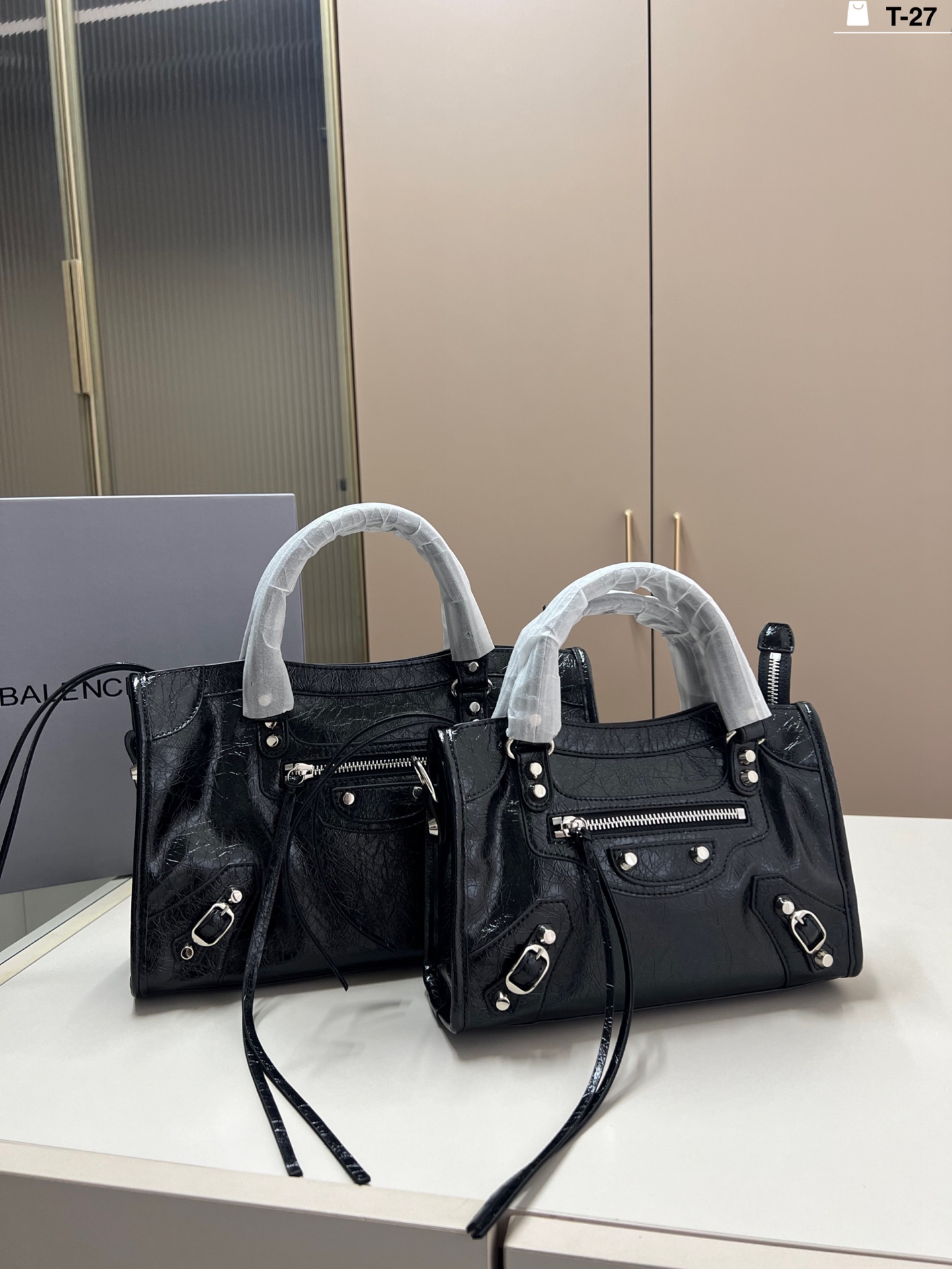 Balenciaga Le Cagole Classic Motorcycle Bag