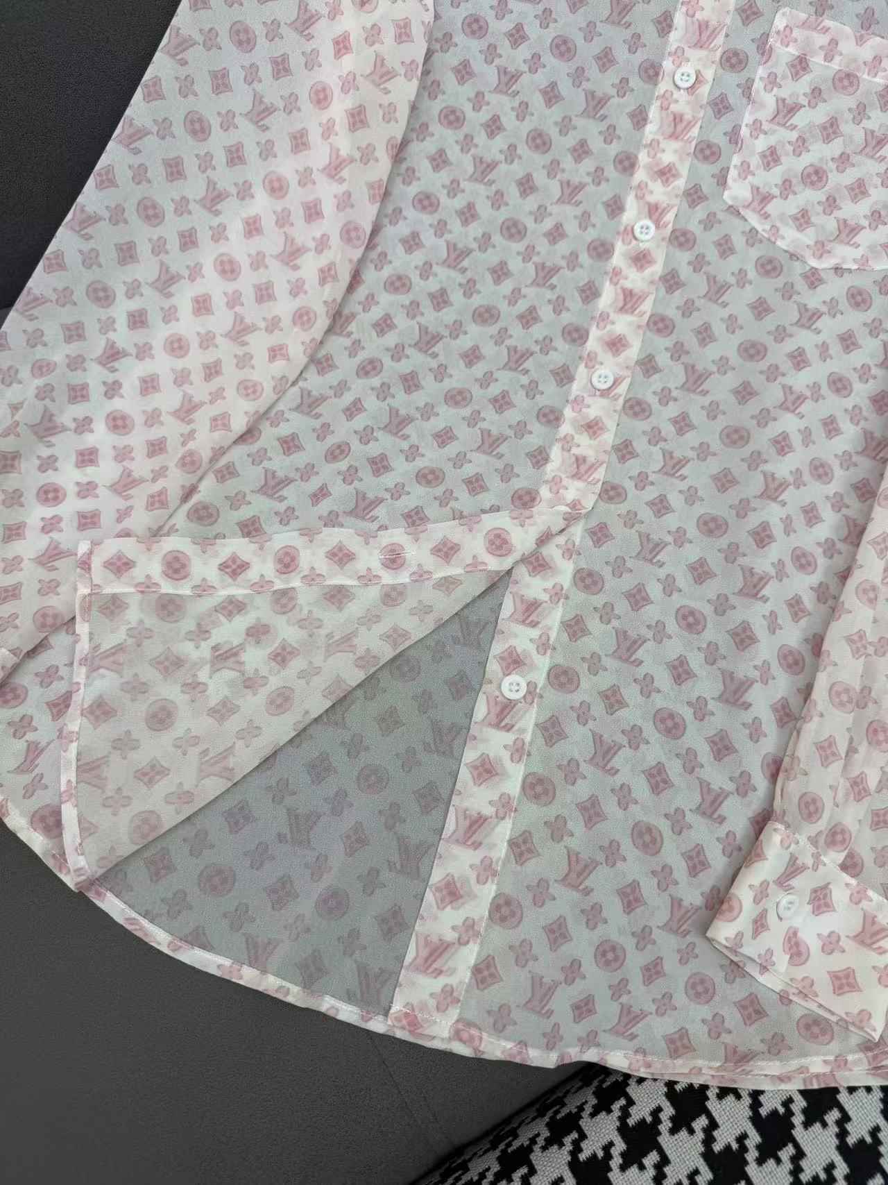 LV monogram shirt and trousers