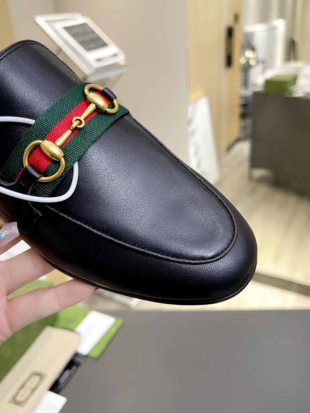 GUCCI half-strap leather shoes