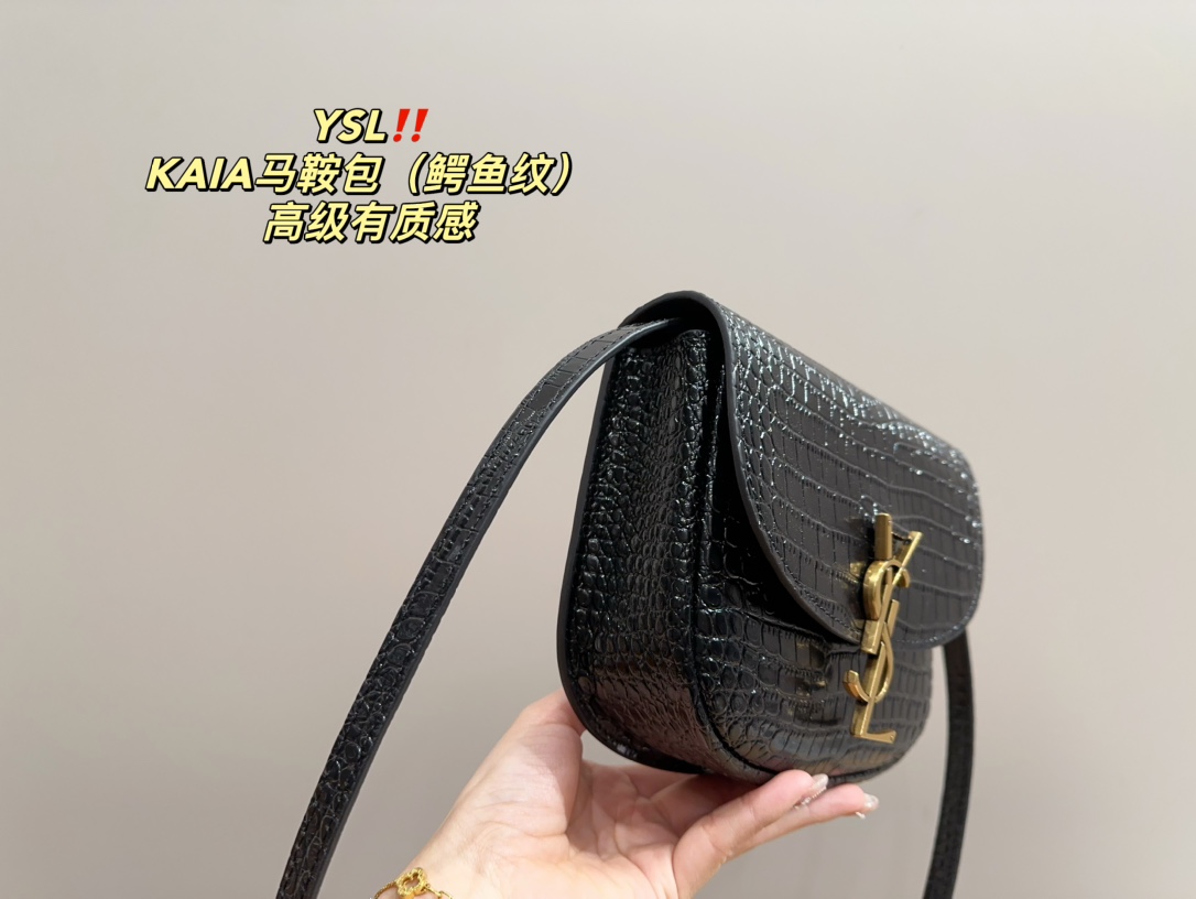 YSL KAIA saddle shoulder bag