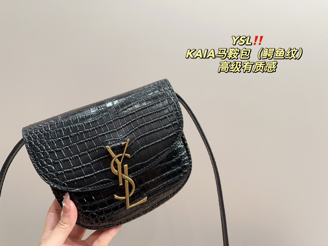 YSL KAIA saddle shoulder bag