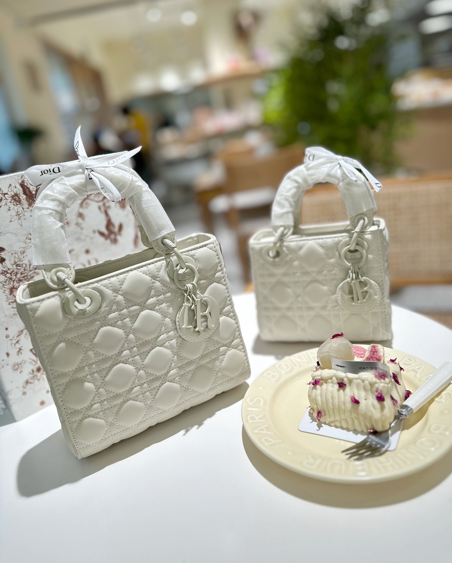 Dior lady shoulder handbag