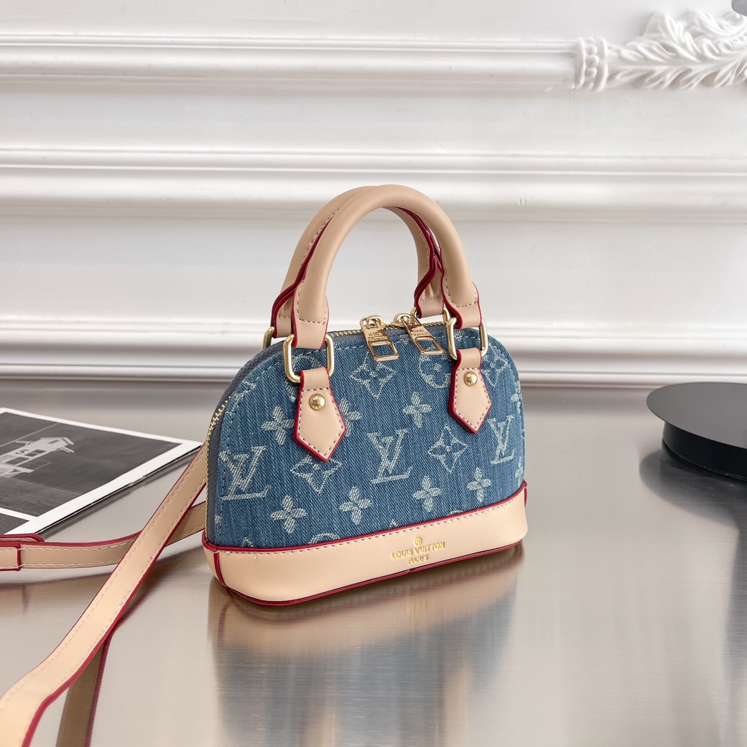 LV Denim Shell Bag
