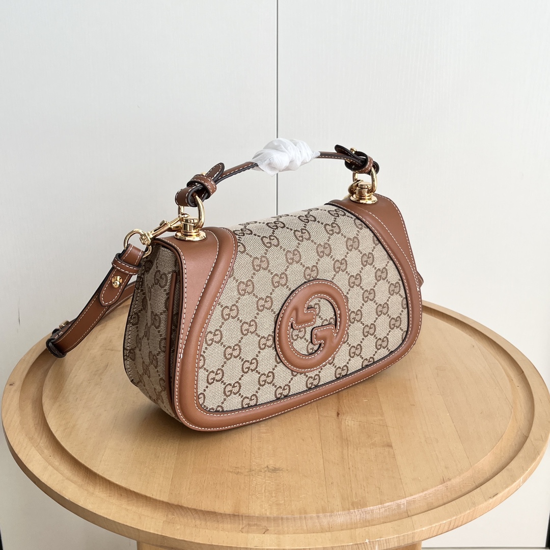 Gucci GG Blondie New style saddle flip cover shoulder crossbody bag
