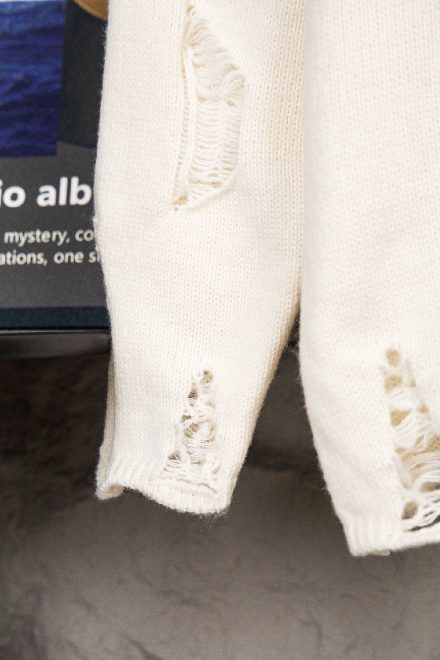 Chrome Hearts CH Embroidered holey knitted sweater pullover