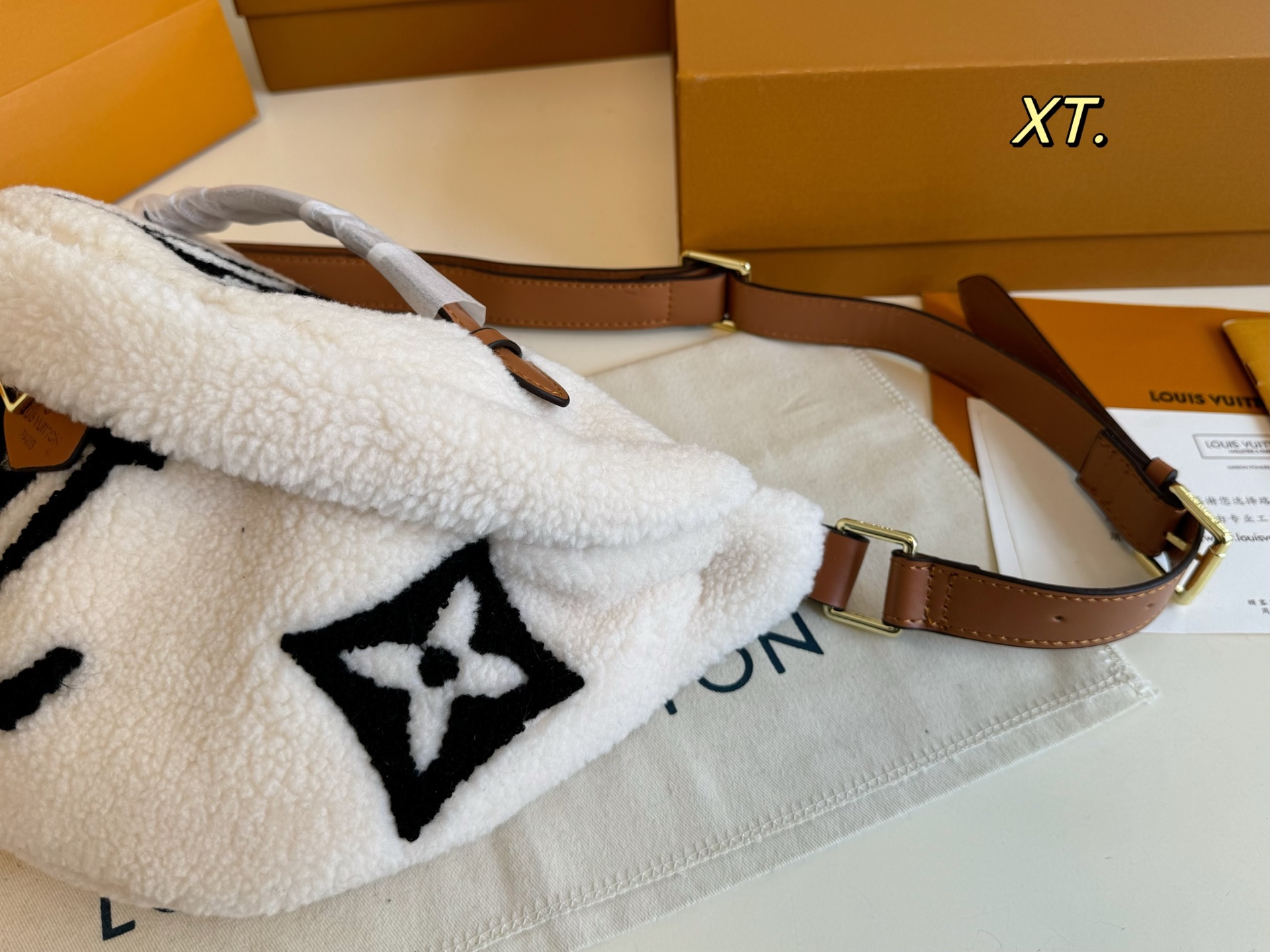 LV New Lambskin Waist Bag Shoulder Bag