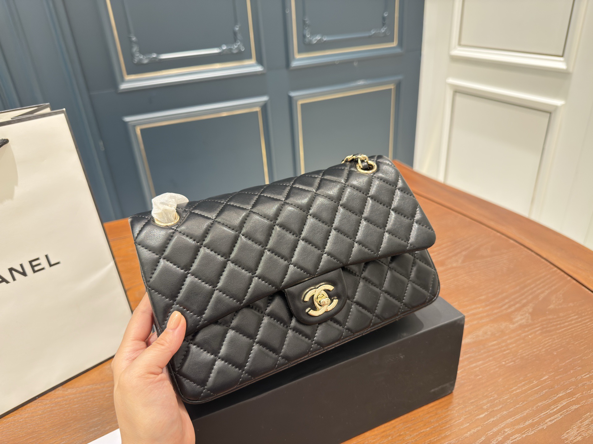 Chanel cf shoulder crossbody bag