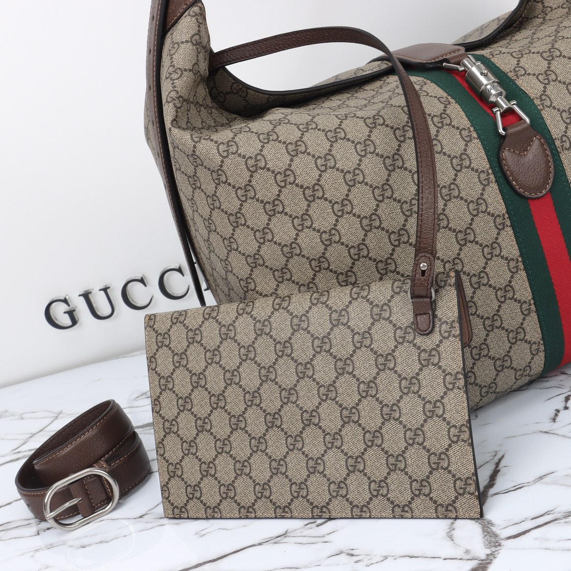 Gucci high quality leather shoulder handbag