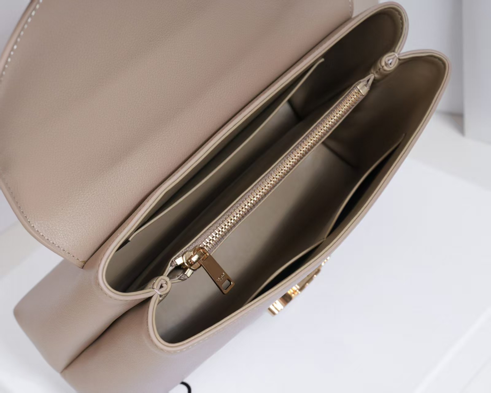 Top version Celine leather nino shoulder bag