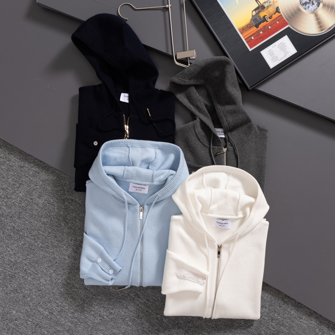 Thom Brown TB Classic Knit Couple's Hooded Jacket