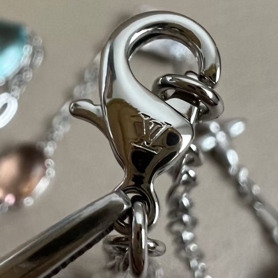 LV gemstone necklace