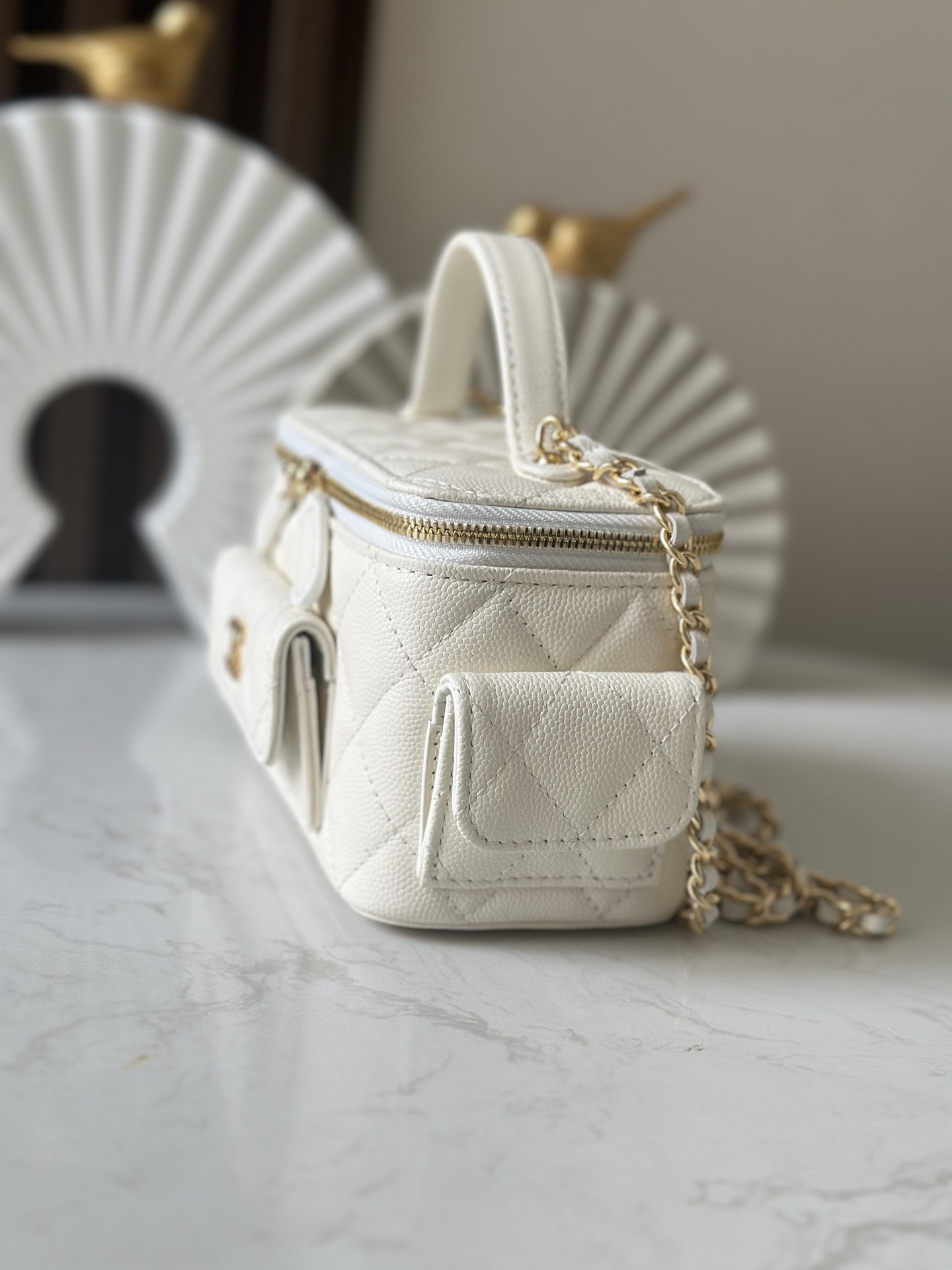 Top version chanel 23k box bag