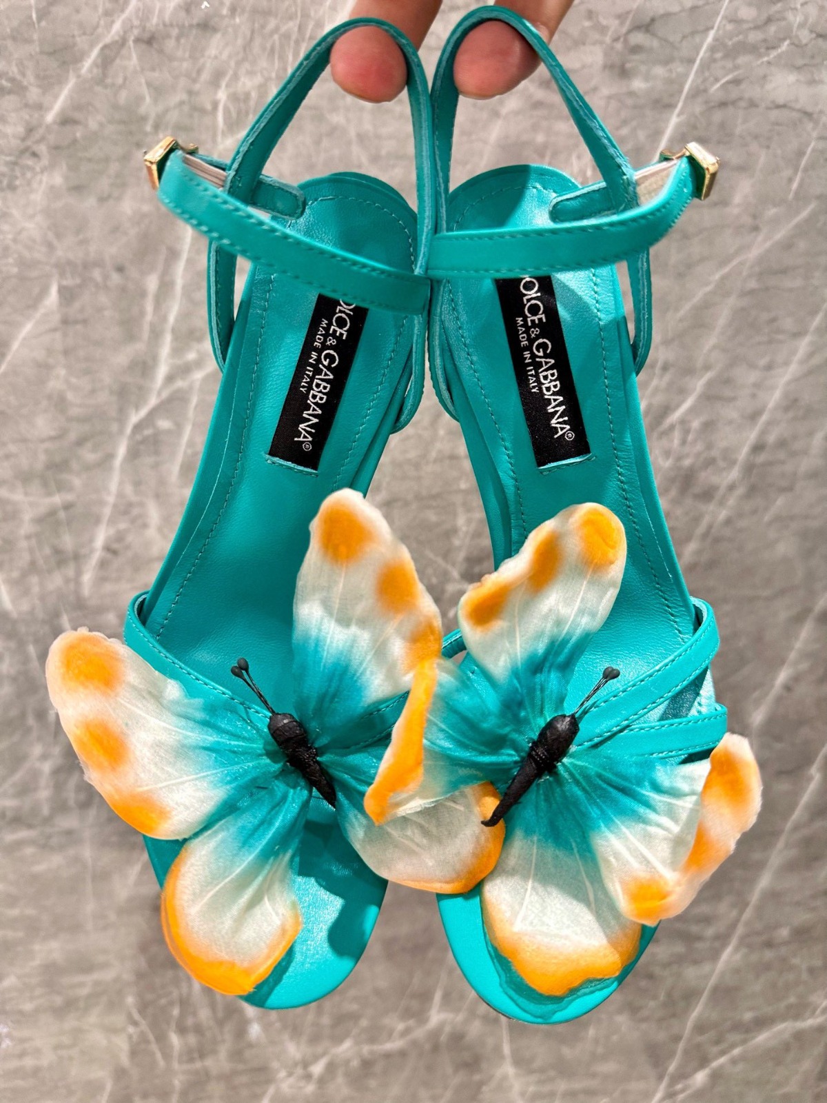 Dolce&Gabbana DG High-Quality Butterfly High-Heeled Sandals