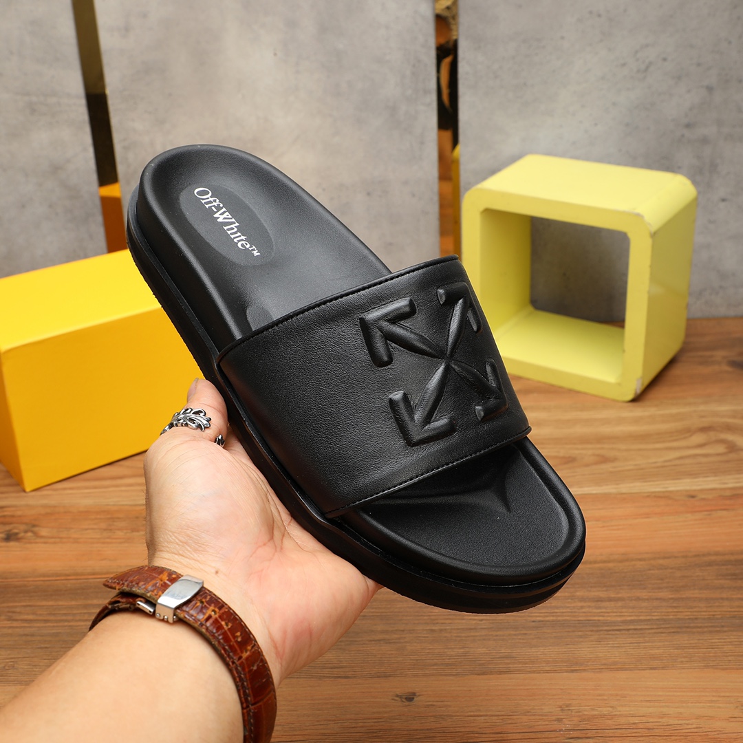 Off-white ultra-lightweight sole shoes sandals slippers
