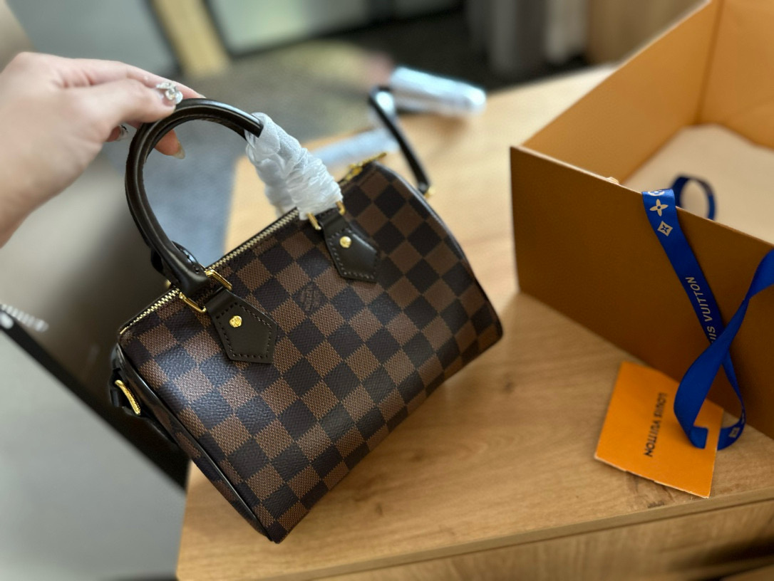 LV Checkered Pillowcase Bag NANO SPEEDY Handbag Monogram Bag