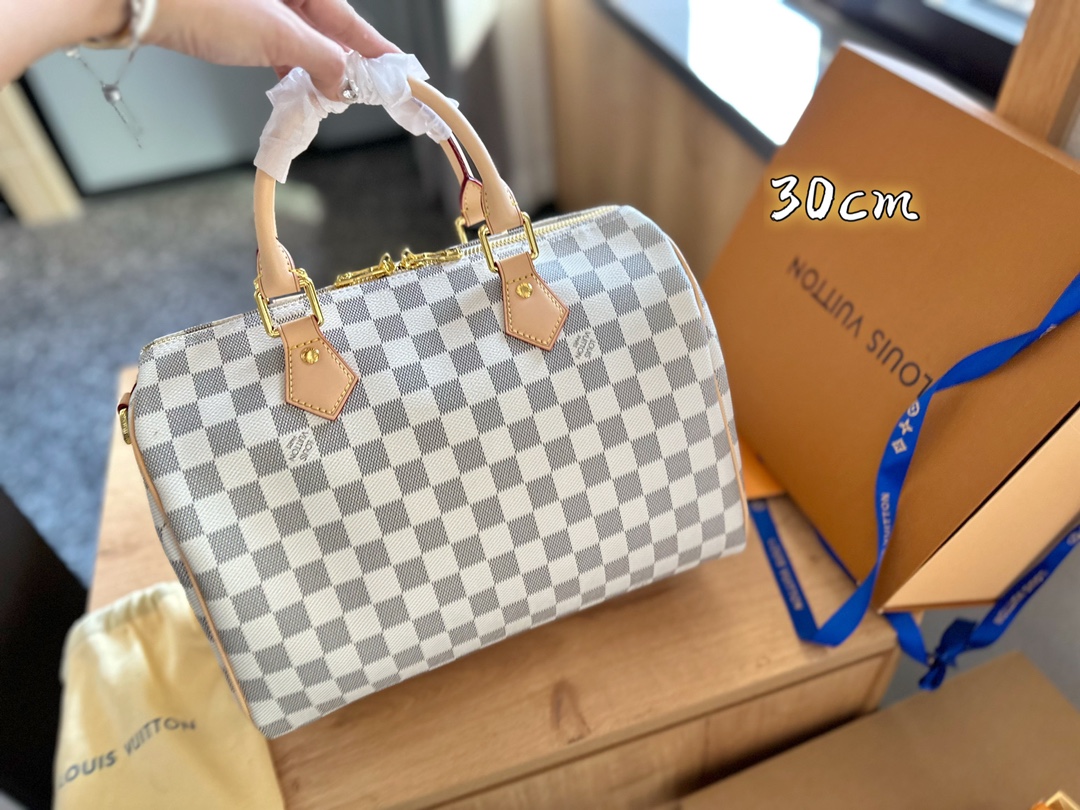 LV Checkered Pillowcase Bag NANO SPEEDY Handbag Monogram Bag