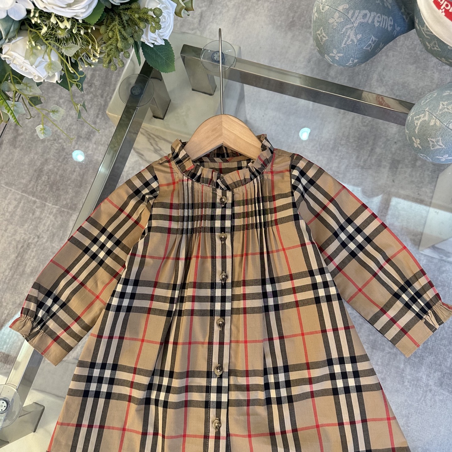 Children's Clothing Burberry high-end girls' dress