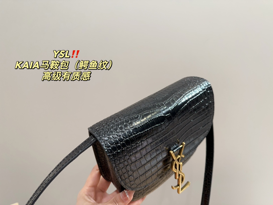 YSL KAIA saddle shoulder bag