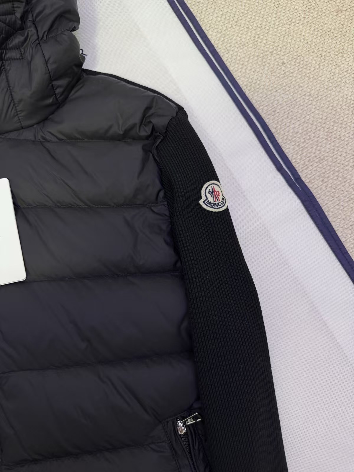 Moncler Zipper hood  down jacket coat
