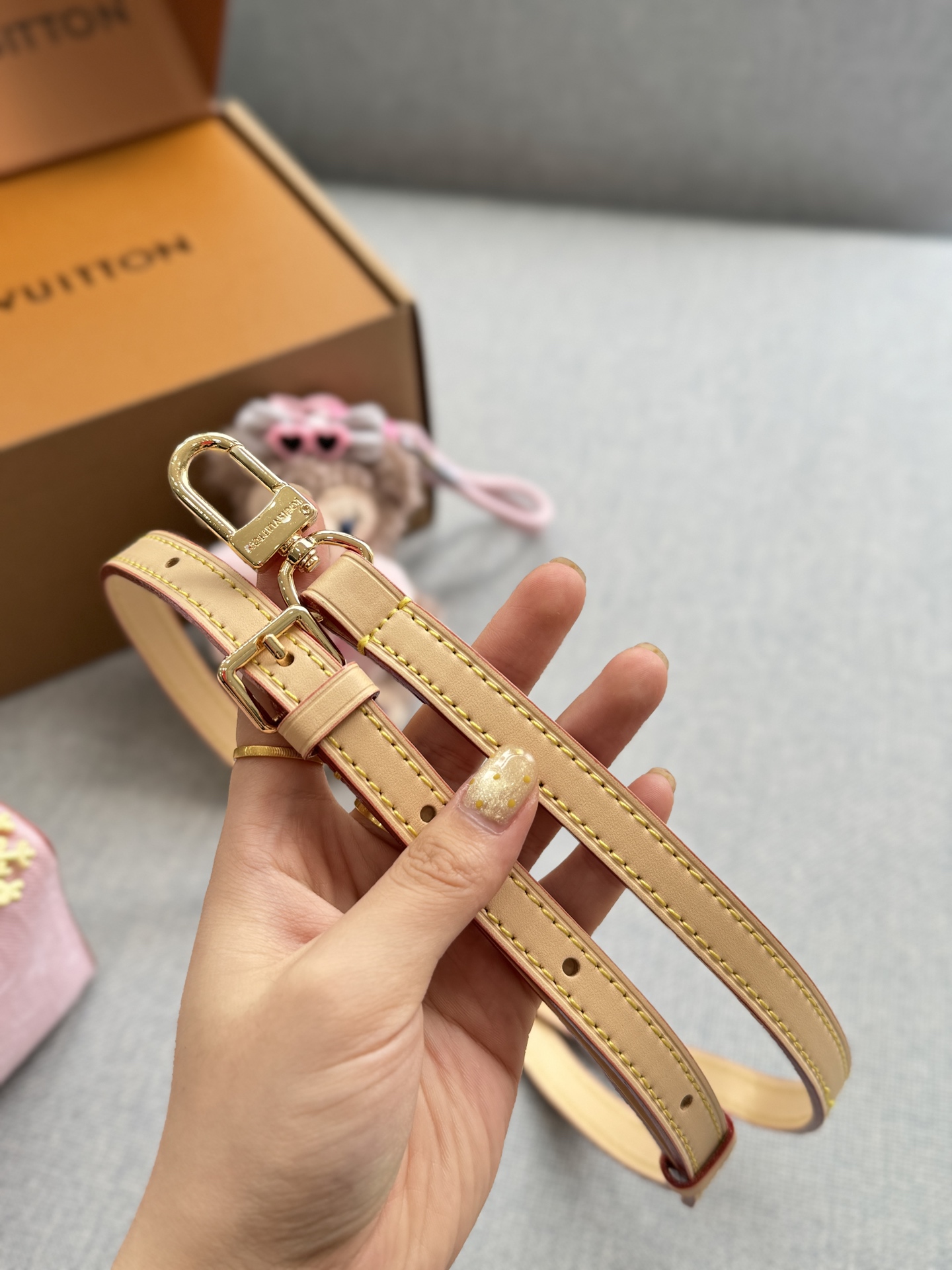 LV BLOOM POUCH Denim Bag