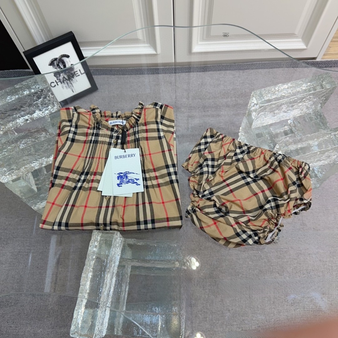 Children's Clothing Burberry high-end girls' dress