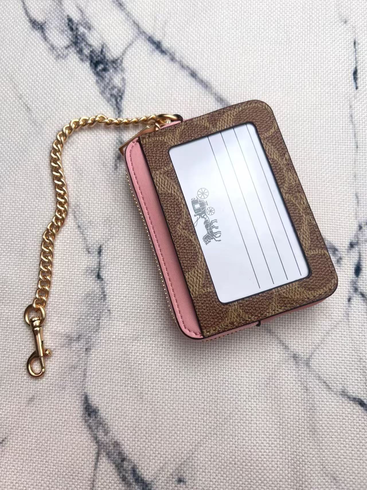 Coach chain small card case
