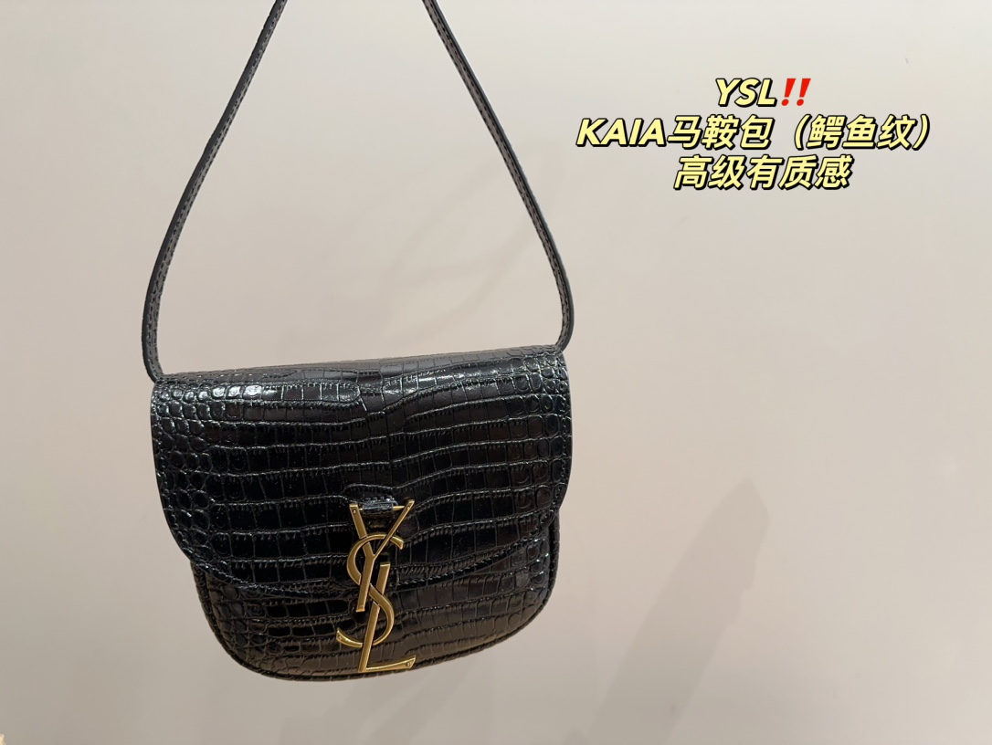 YSL KAIA saddle shoulder bag