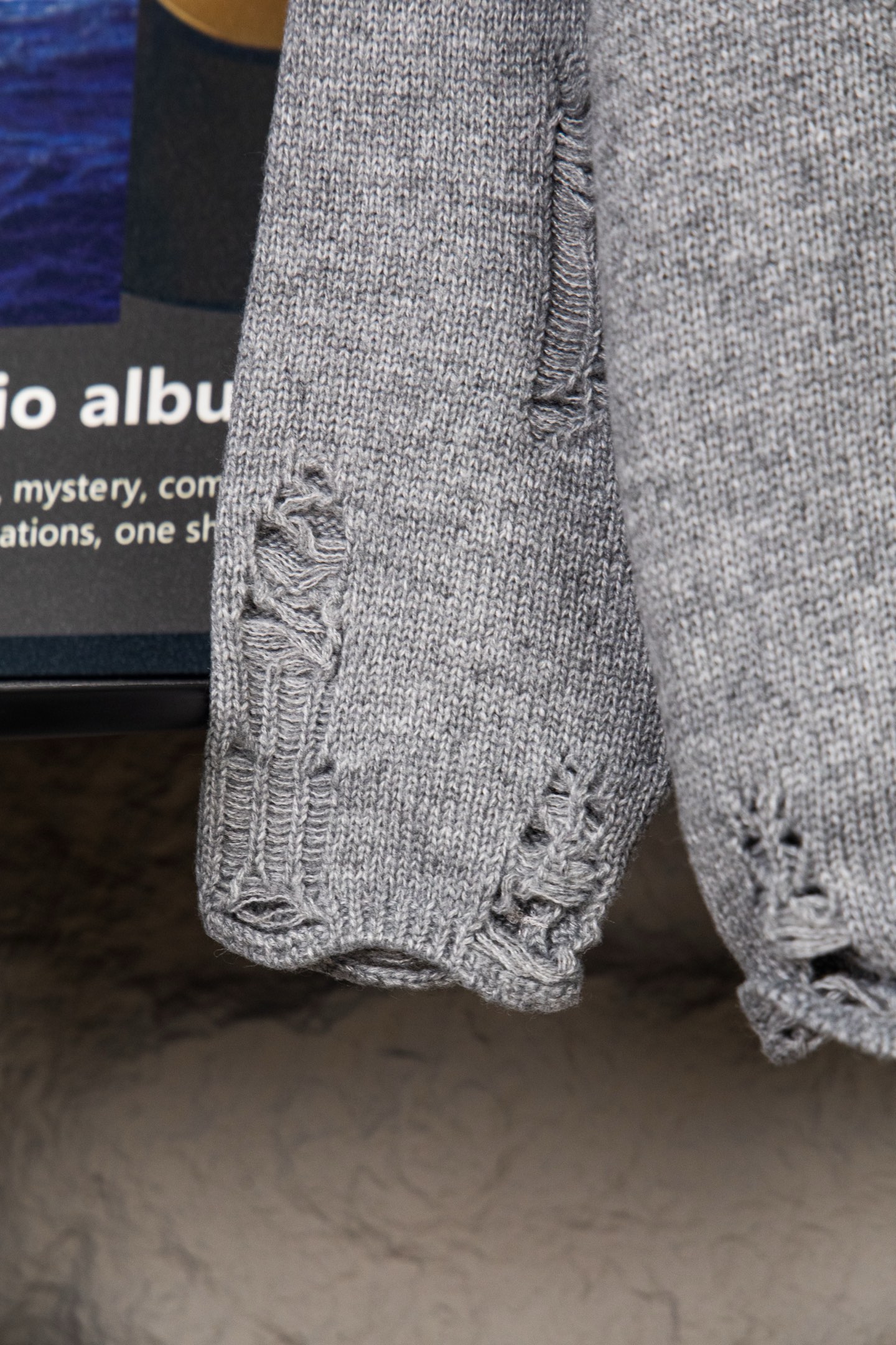 Chrome Hearts CH Embroidered holey knitted sweater pullover