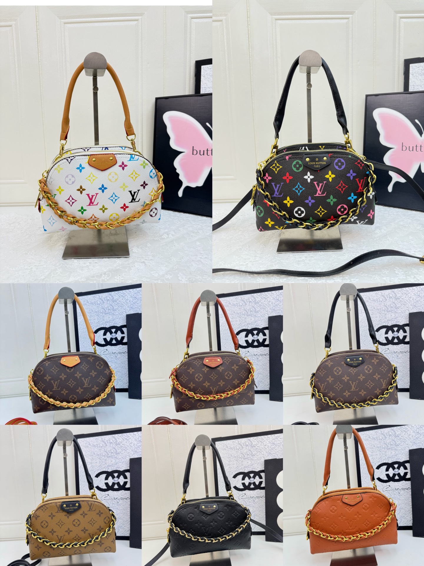 LV shell bag 8A version