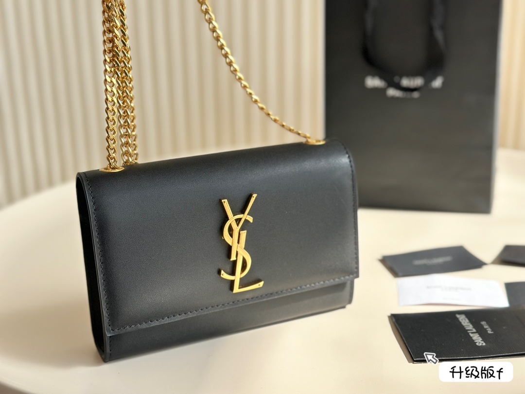 YSL kate chain tassel textured bag