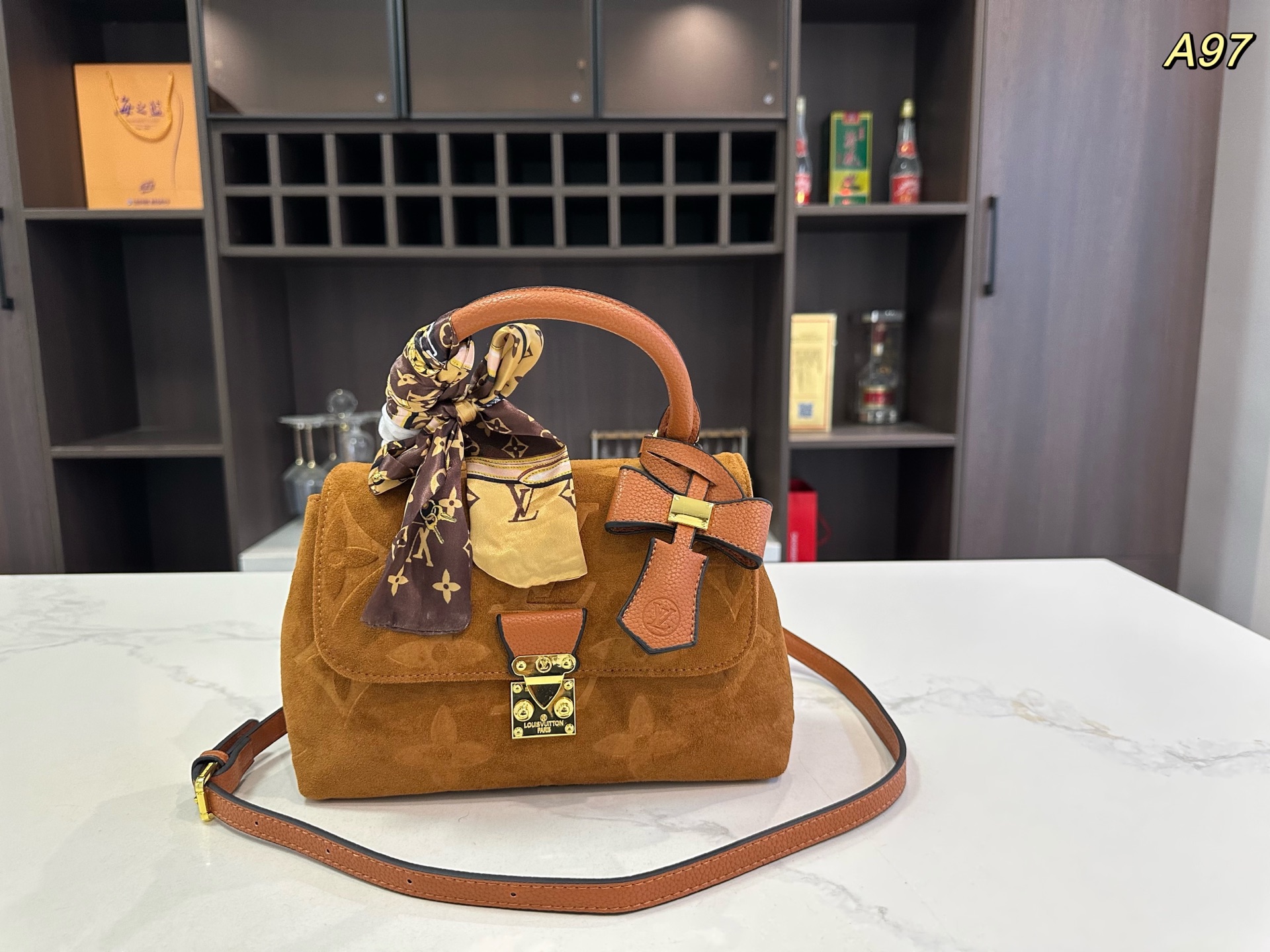LV Madeleine BB Leather Shoulder Bag
