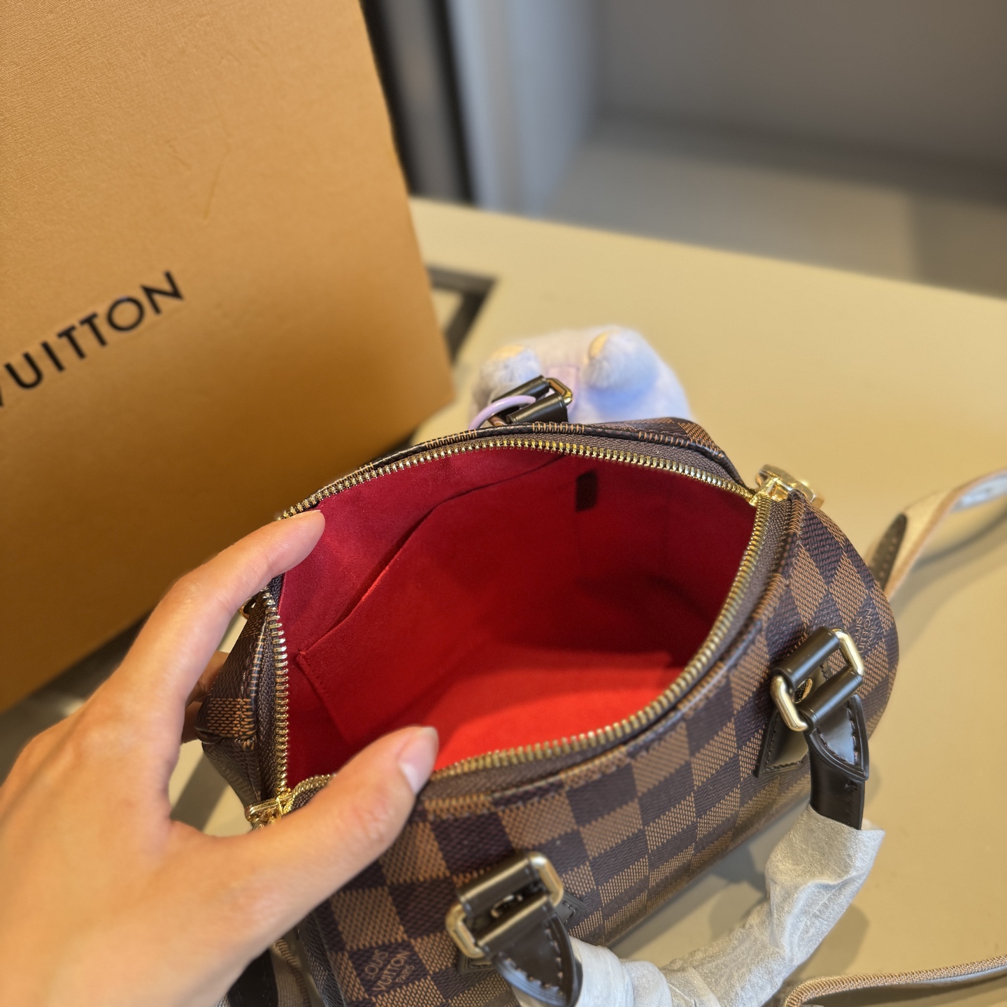 LV Gift Set (speedy bag+ labubu pendant + wallet)