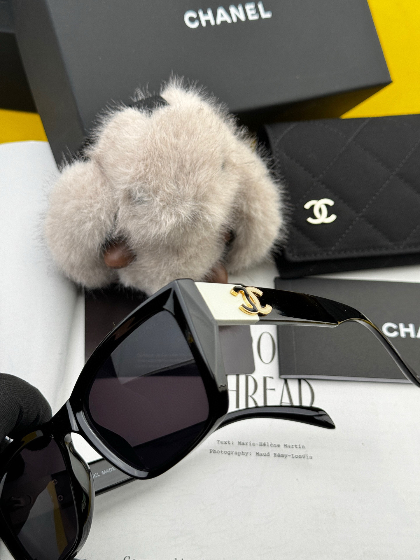 Chanel large-framed sunglasses