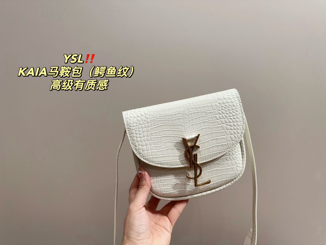 YSL KAIA saddle shoulder bag