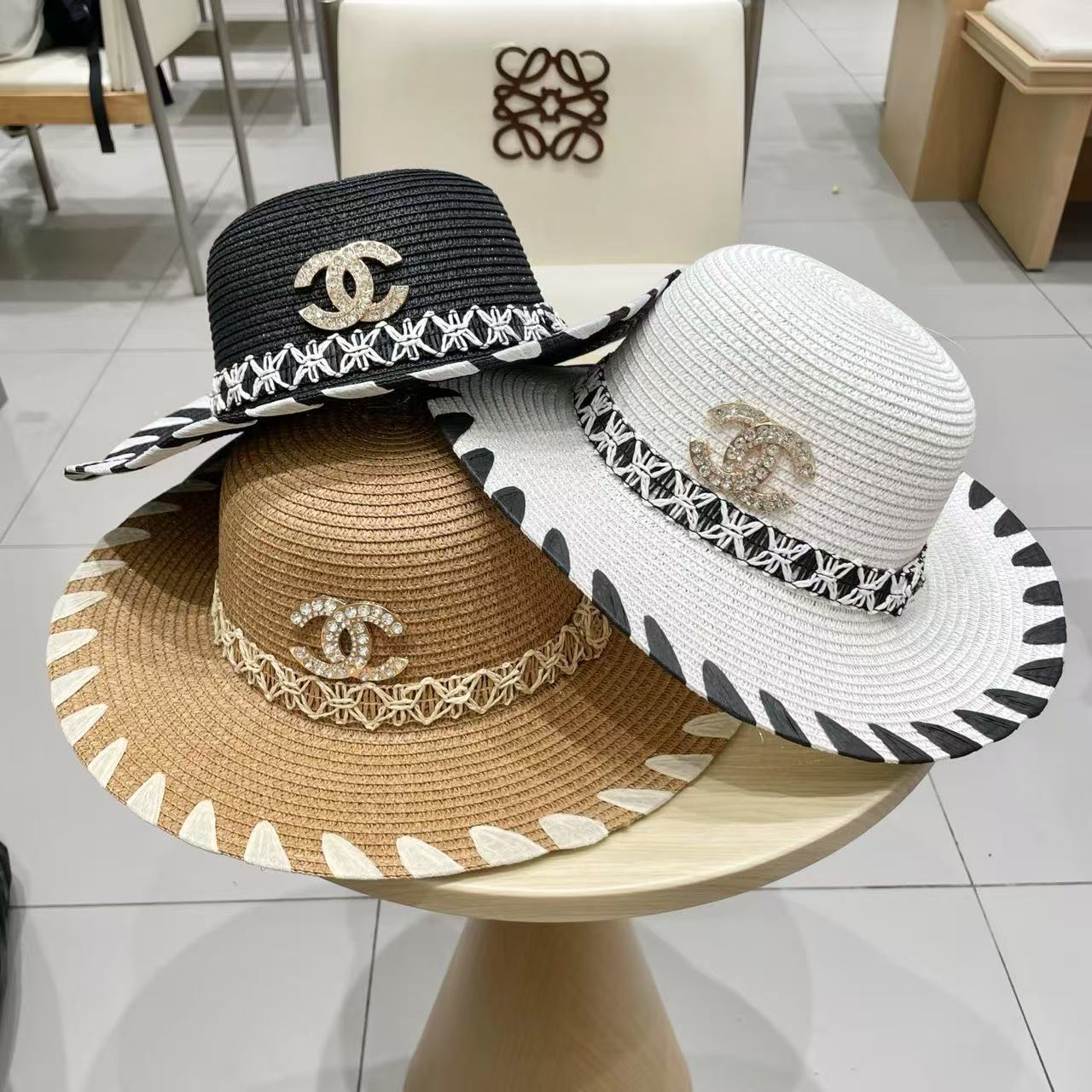 Chanel straw hat