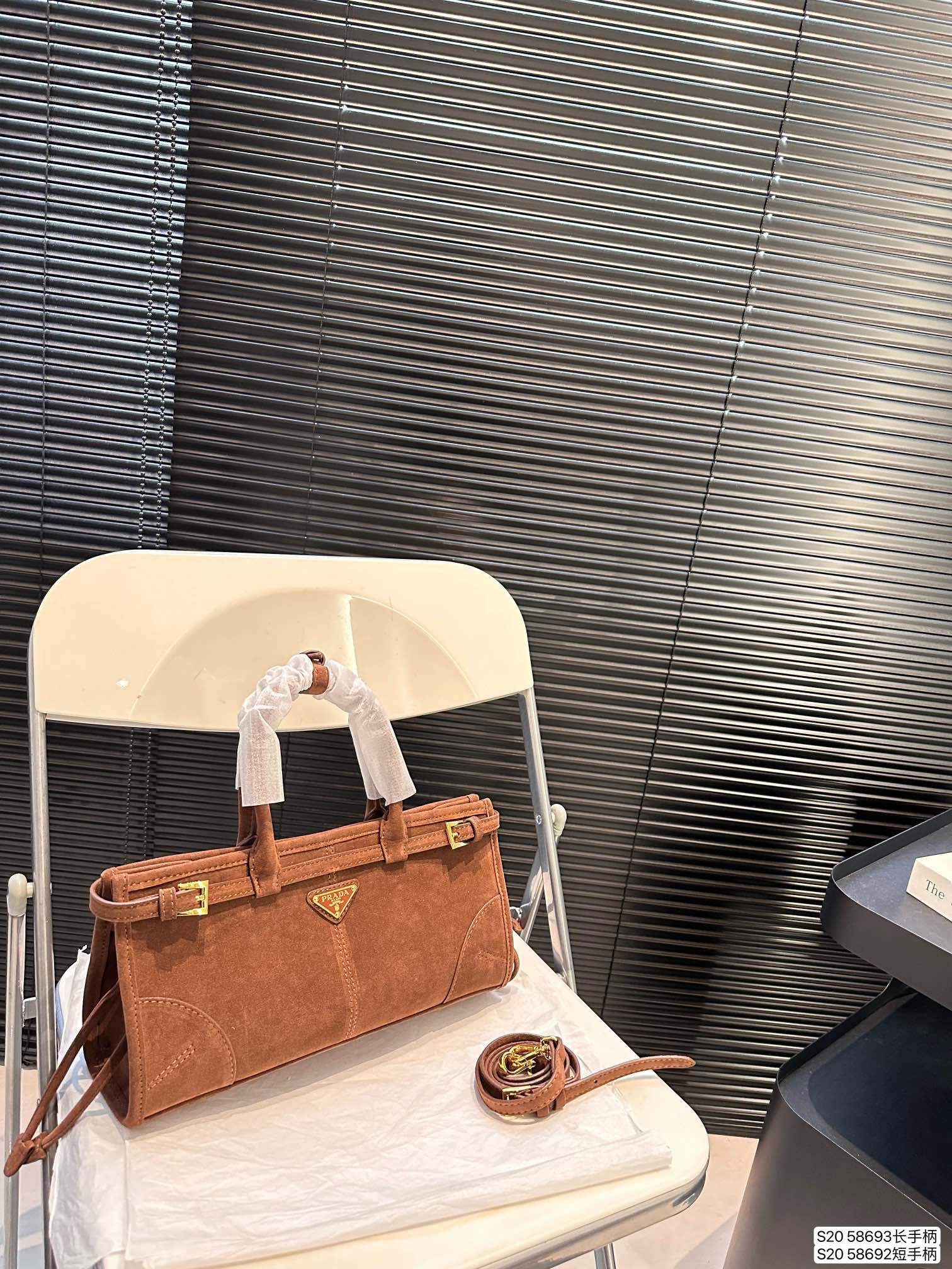 Prada soft lux crossbody handbag