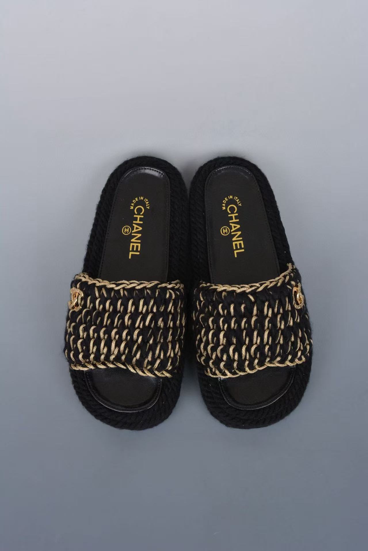 Chanel Knitted Slippers