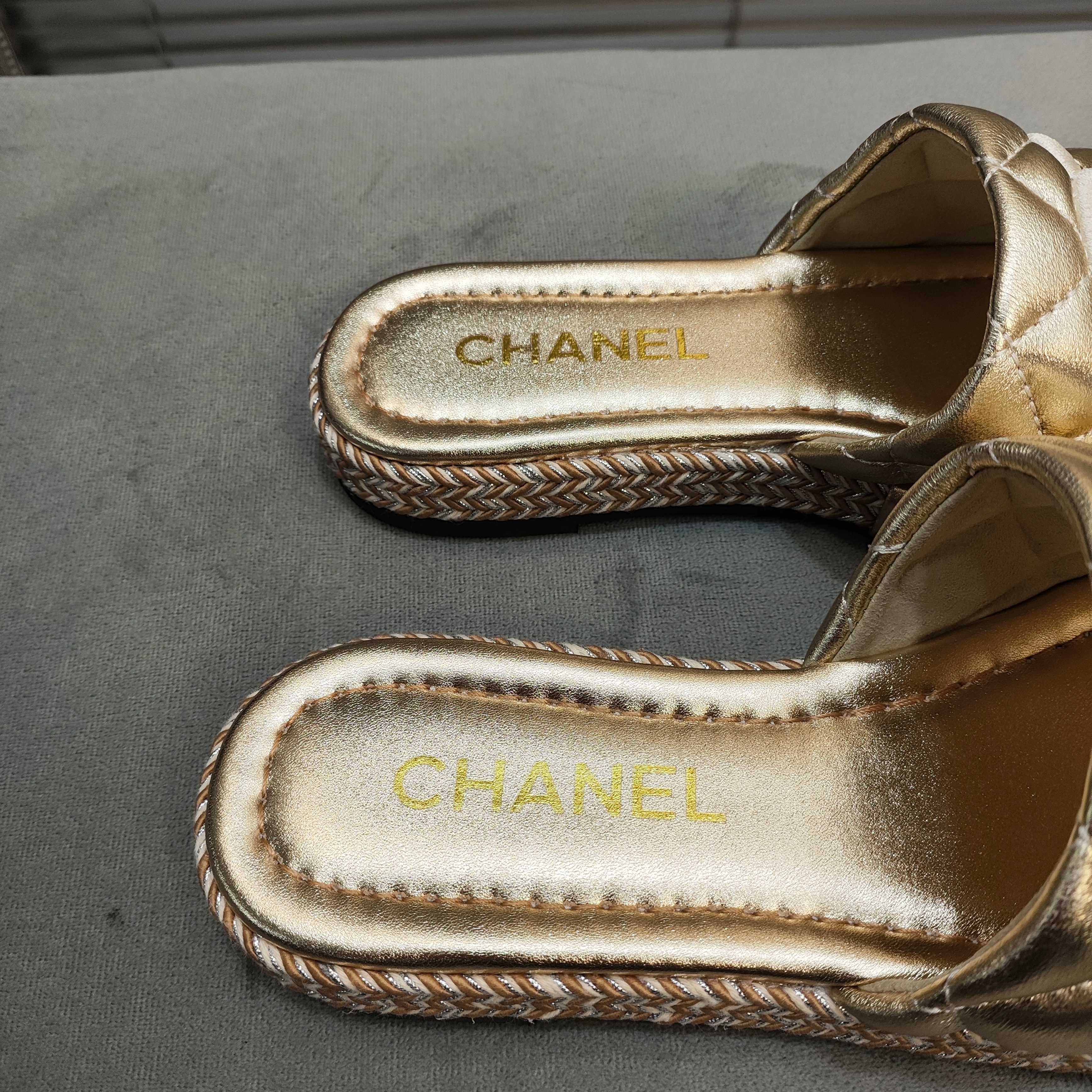 Chanel Sheepskin rubber sole Slippers